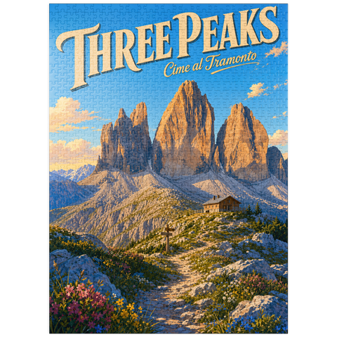 puzzleplate Majestic Mountain Sunset Splendor 1000 Jigsaw Puzzle