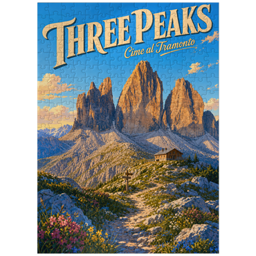 puzzleplate Majestic Mountain Sunset Splendor 300 Jigsaw Puzzle