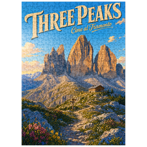 puzzleplate Majestic Mountain Sunset Splendor 500 Jigsaw Puzzle