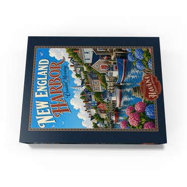 New England Harbor Coastal Morning 1000 Jigsaw Puzzle box view3