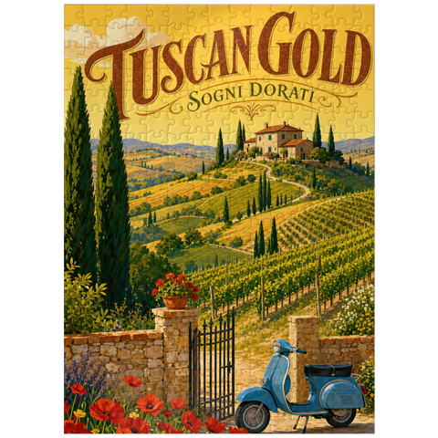 puzzleplate Tuscan Vineyard Golden Romance 300 Jigsaw Puzzle