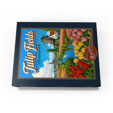 Dutch Tulip Fields Spring Splendor 300 Jigsaw Puzzle box view3