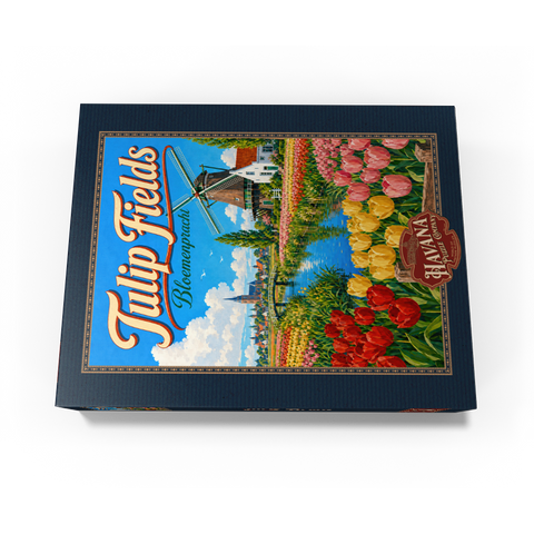 Dutch Tulip Fields Spring Splendor 500 Jigsaw Puzzle box view3