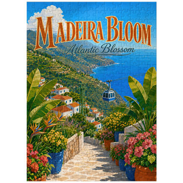 puzzleplate Madeira Coastal Bloom Paradise 300 Jigsaw Puzzle