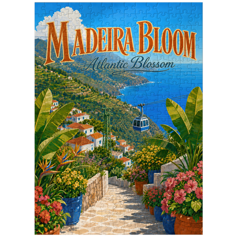 puzzleplate Madeira Coastal Bloom Paradise 300 Jigsaw Puzzle