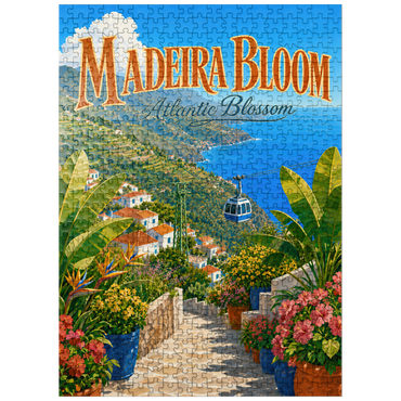 puzzleplate Madeira Coastal Bloom Paradise 500 Jigsaw Puzzle