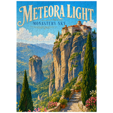 puzzleplate Meteora Monastery Sky Majesty 300 Jigsaw Puzzle