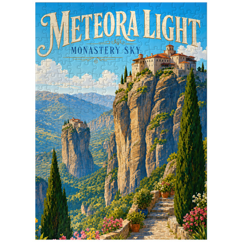 puzzleplate Meteora Monastery Sky Majesty 300 Jigsaw Puzzle
