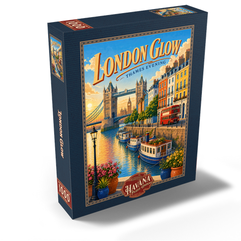 London Thames Evening Glow 1000 Jigsaw Puzzle box view2