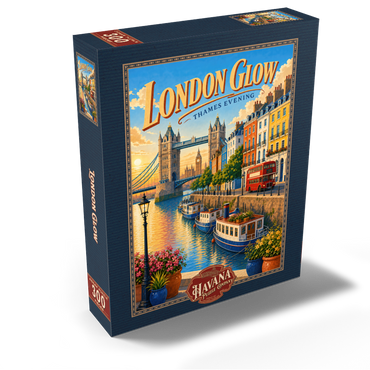 London Thames Evening Glow 300 Jigsaw Puzzle box view2
