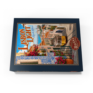 Lisbon Tram Coastal Charm 1000 Jigsaw Puzzle box view3