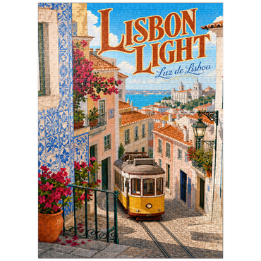 puzzleplate Lisbon Tram Coastal Charm 1000 Jigsaw Puzzle
