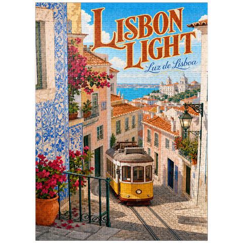 puzzleplate Lisbon Tram Coastal Charm 1000 Jigsaw Puzzle