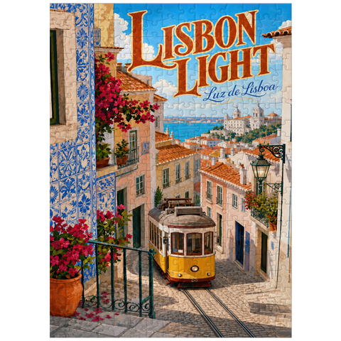 puzzleplate Lisbon Tram Coastal Charm 300 Jigsaw Puzzle