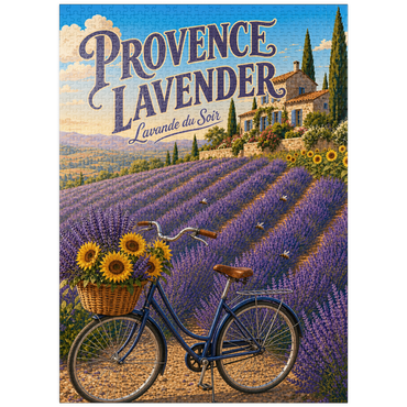 puzzleplate Provence Lavender Sunset Charm 1000 Jigsaw Puzzle