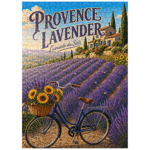 puzzleplate Provence Lavender Sunset Charm 500 Jigsaw Puzzle