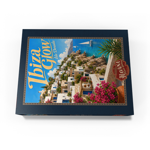 Ibiza Coastal Village Golden Glow 500 Jigsaw Puzzle box view3