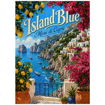 puzzleplate Capri Coastal Mediterranean Bliss 300 Jigsaw Puzzle
