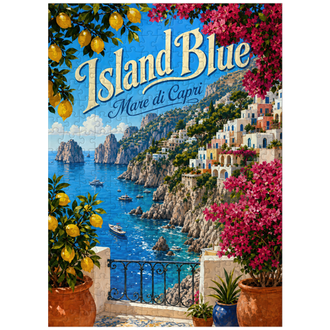 puzzleplate Capri Coastal Mediterranean Bliss 300 Jigsaw Puzzle