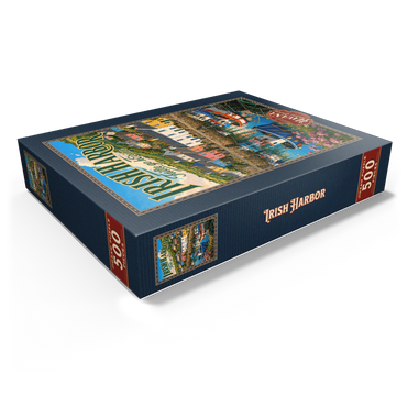 Irish Harbor Coastal Village Charm 500 Jigsaw Puzzle box view1