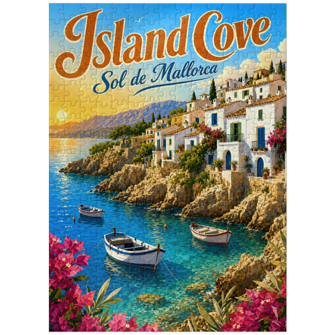 puzzleplate Sol de Mallorca Coastal Sunset Charm 300 Jigsaw Puzzle