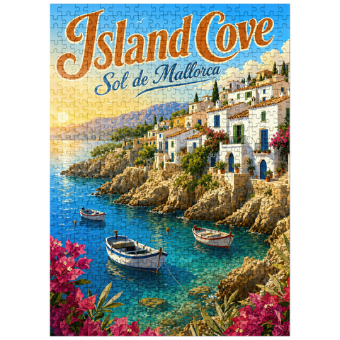 puzzleplate Sol de Mallorca Coastal Sunset Charm 500 Jigsaw Puzzle