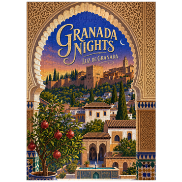puzzleplate Granada Alhambra Evening Splendor 300 Jigsaw Puzzle