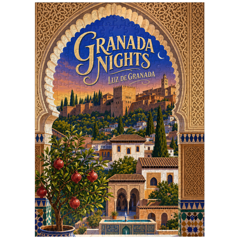 puzzleplate Granada Alhambra Evening Splendor 300 Jigsaw Puzzle