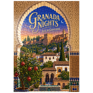 puzzleplate Granada Alhambra Evening Splendor 500 Jigsaw Puzzle