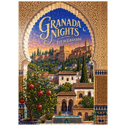 puzzleplate Granada Alhambra Evening Splendor 500 Jigsaw Puzzle