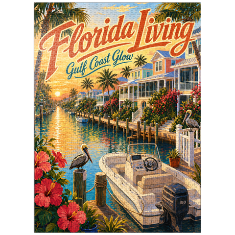 puzzleplate Florida Gulf Coast Sunset Serenity 1000 Jigsaw Puzzle