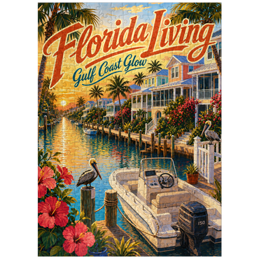 puzzleplate Florida Gulf Coast Sunset Serenity 300 Jigsaw Puzzle
