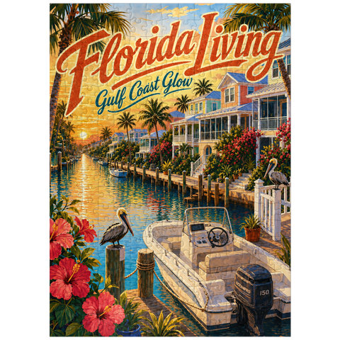 puzzleplate Florida Gulf Coast Sunset Serenity 300 Jigsaw Puzzle