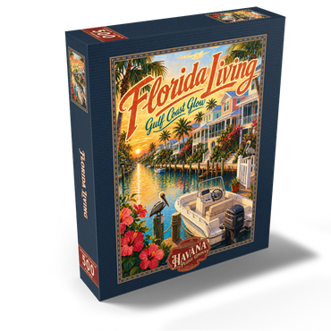 Florida Gulf Coast Sunset Serenity 500 Jigsaw Puzzle box view2