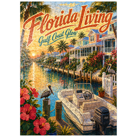 puzzleplate Florida Gulf Coast Sunset Serenity 500 Jigsaw Puzzle
