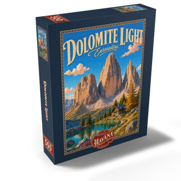 Dolomites Alpine Lake Serenity 500 Jigsaw Puzzle box view2