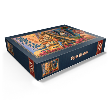 Crete Harbor Aegean Sunset Glow 300 Jigsaw Puzzle box view1
