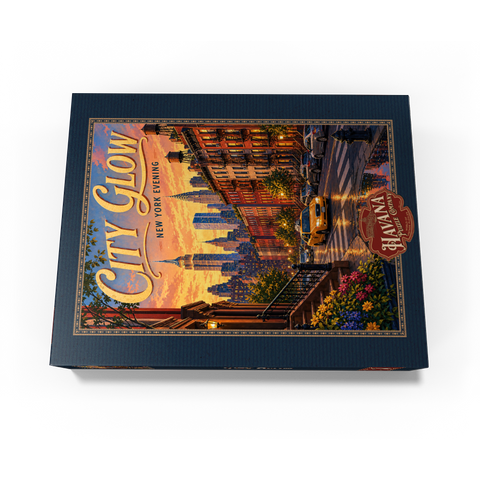 New York Evening Skyline Glow 300 Jigsaw Puzzle box view3