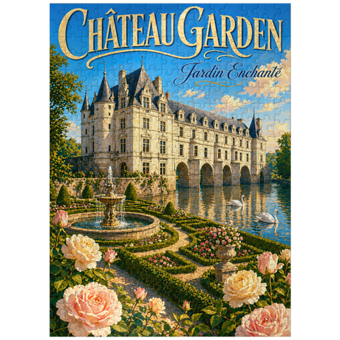 puzzleplate Chateau Garden Enchanted Elegance 300 Jigsaw Puzzle