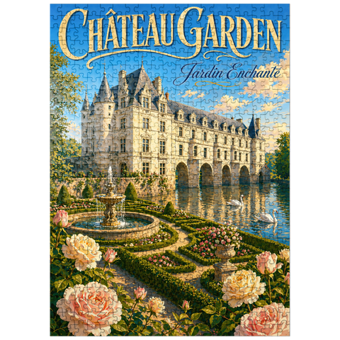 puzzleplate Chateau Garden Enchanted Elegance 500 Jigsaw Puzzle