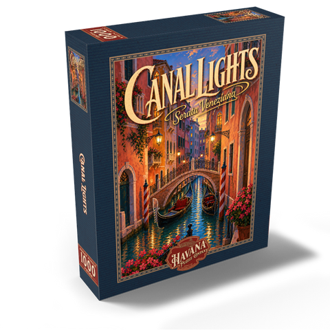 Venice Canal Evening Romance 1000 Jigsaw Puzzle box view2