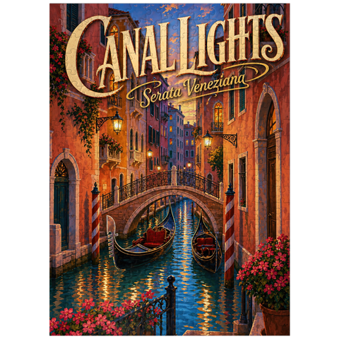puzzleplate Venice Canal Evening Romance 300 Jigsaw Puzzle