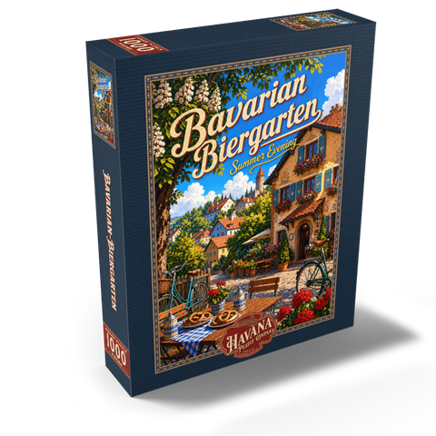 Bavarian Biergarten Summer Evening Charm 1000 Jigsaw Puzzle box view2