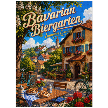 puzzleplate Bavarian Biergarten Summer Evening Charm 300 Jigsaw Puzzle