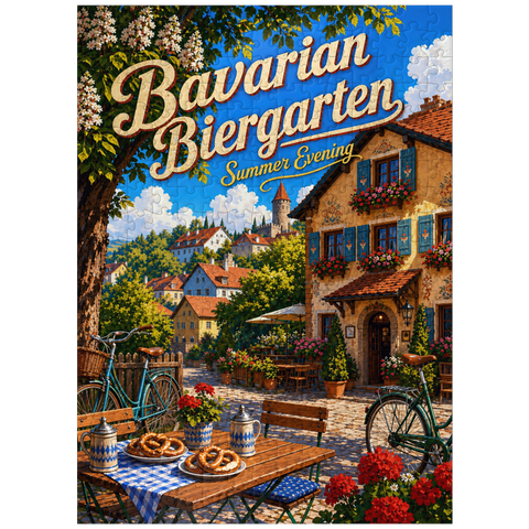 puzzleplate Bavarian Biergarten Summer Evening Charm 300 Jigsaw Puzzle