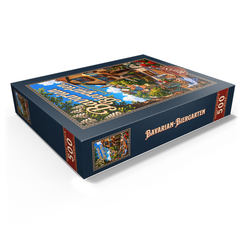 Bavarian Biergarten Summer Evening Charm 500 Jigsaw Puzzle box view1