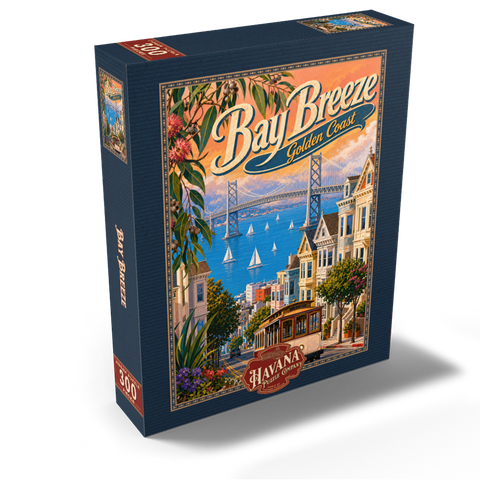 San Francisco Bay Bridge Coastal Charm 300 Jigsaw Puzzle box view2
