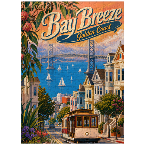 puzzleplate San Francisco Bay Bridge Coastal Charm 300 Jigsaw Puzzle