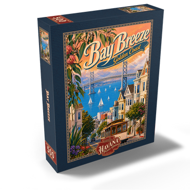 San Francisco Bay Bridge Coastal Charm 500 Jigsaw Puzzle box view2