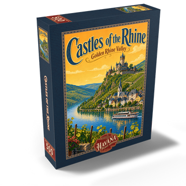 Rhine Valley Castles Golden Splendor 500 Jigsaw Puzzle box view2
